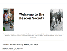 Tablet Screenshot of beaconsociety.com